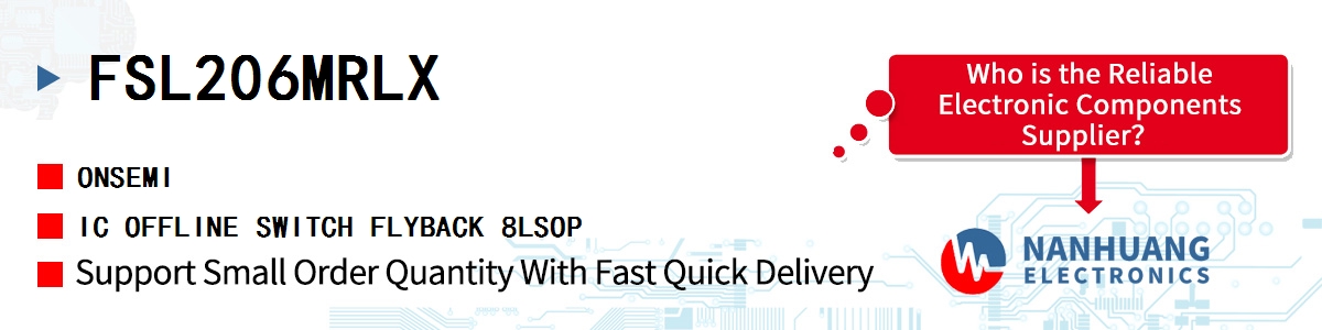 FSL206MRLX onsemi IC OFFLINE SWITCH FLYBACK 8LSOP