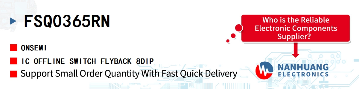FSQ0365RN onsemi IC OFFLINE SWITCH FLYBACK 8DIP