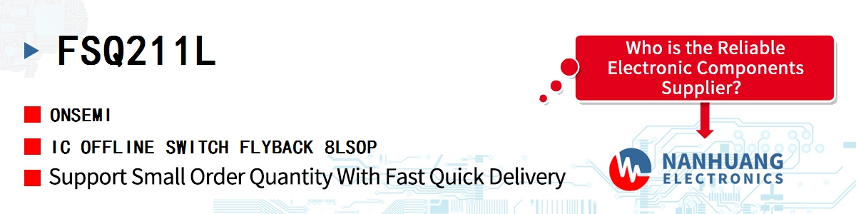 FSQ211L onsemi IC OFFLINE SWITCH FLYBACK 8LSOP