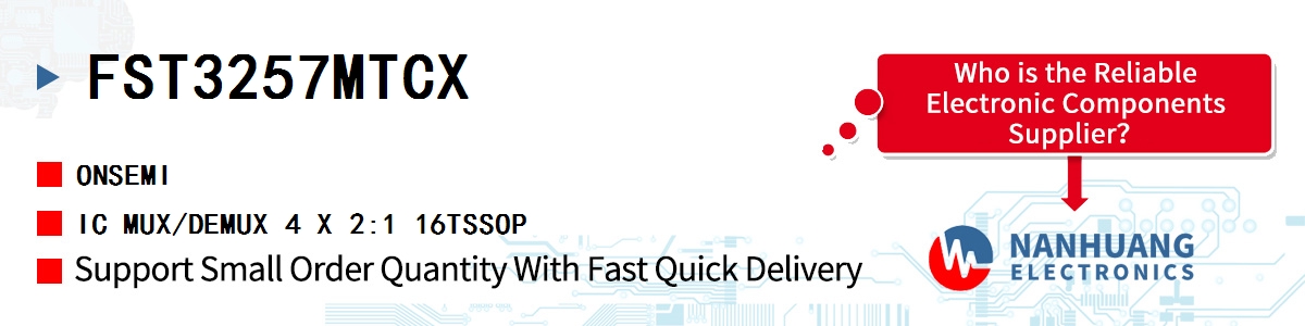 FST3257MTCX onsemi IC MUX/DEMUX 4 X 2:1 16TSSOP