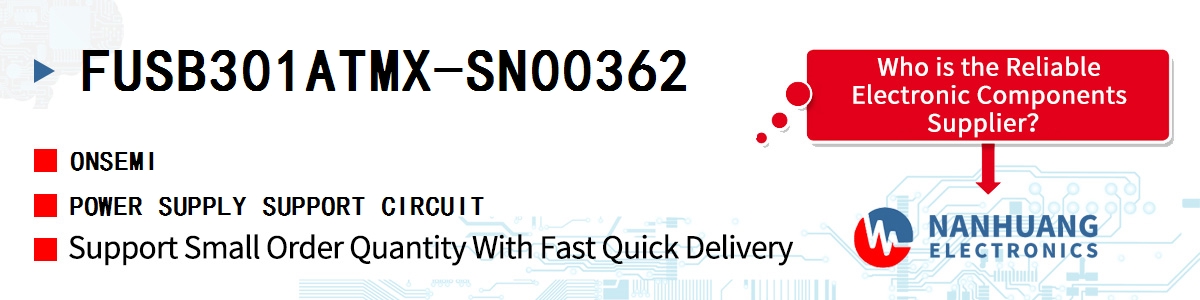 FUSB301ATMX-SN00362 onsemi POWER SUPPLY SUPPORT CIRCUIT