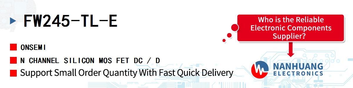 FW245-TL-E onsemi N CHANNEL SILICON MOS FET DC / D