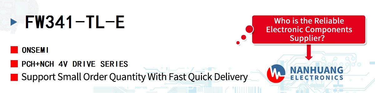 FW341-TL-E onsemi PCH+NCH 4V DRIVE SERIES