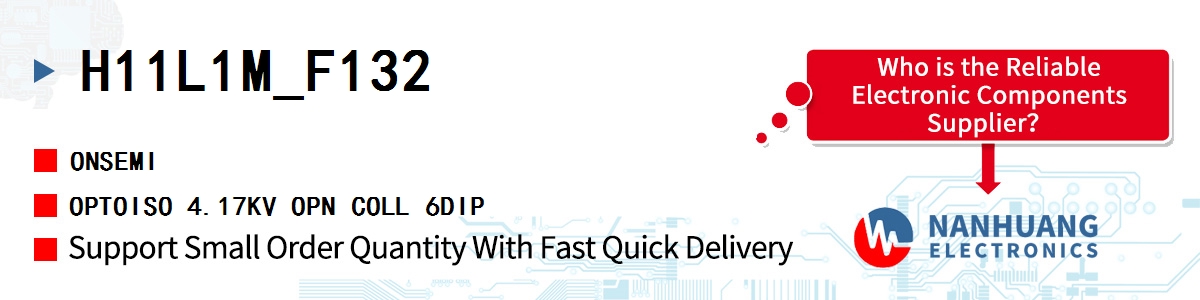 H11L1M_F132 onsemi OPTOISO 4.17KV OPN COLL 6DIP