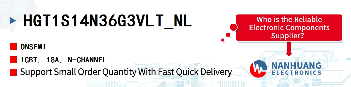 HGT1S14N36G3VLT_NL onsemi IGBT, 18A, N-CHANNEL