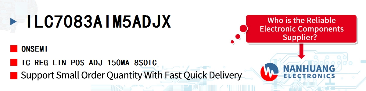 ILC7083AIM5ADJX onsemi IC REG LIN POS ADJ 150MA 8SOIC