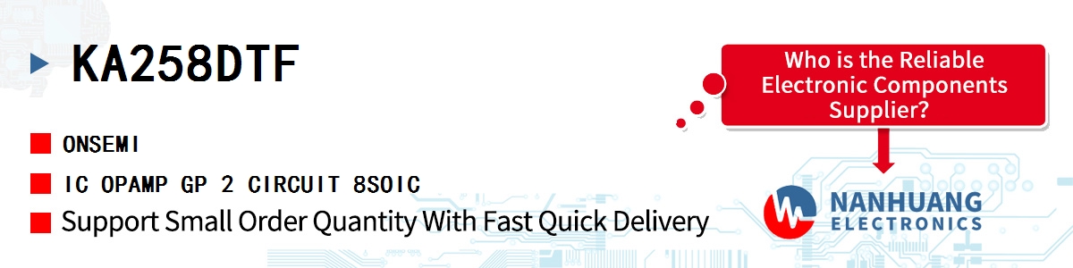 KA258DTF onsemi IC OPAMP GP 2 CIRCUIT 8SOIC