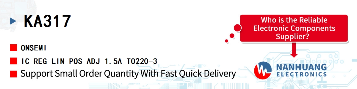 KA317 onsemi IC REG LIN POS ADJ 1.5A TO220-3