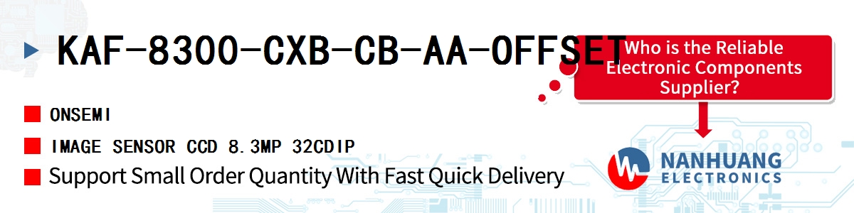 KAF-8300-CXB-CB-AA-OFFSET onsemi IMAGE SENSOR CCD 8.3MP 32CDIP
