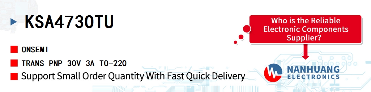 KSA473OTU onsemi TRANS PNP 30V 3A TO-220