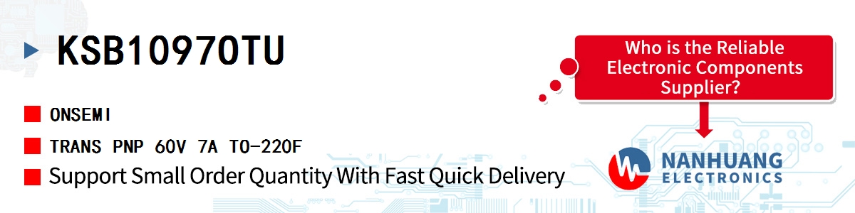 KSB1097OTU onsemi TRANS PNP 60V 7A TO-220F