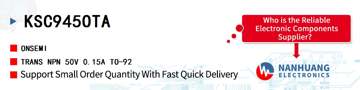 KSC945OTA onsemi TRANS NPN 50V 0.15A TO-92