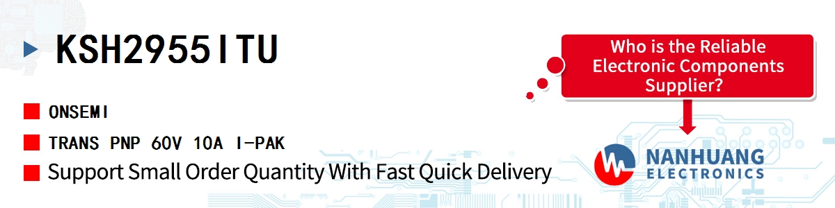 KSH2955ITU onsemi TRANS PNP 60V 10A I-PAK