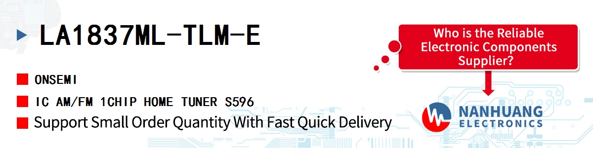 LA1837ML-TLM-E onsemi IC AM/FM 1CHIP HOME TUNER S596