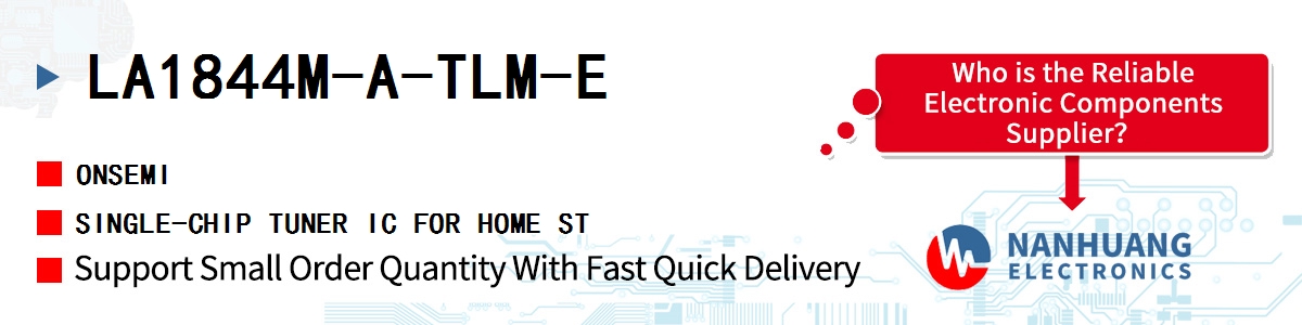 LA1844M-A-TLM-E onsemi SINGLE-CHIP TUNER IC FOR HOME ST
