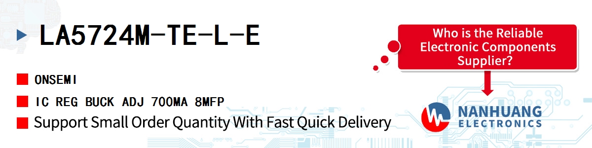 LA5724M-TE-L-E onsemi IC REG BUCK ADJ 700MA 8MFP