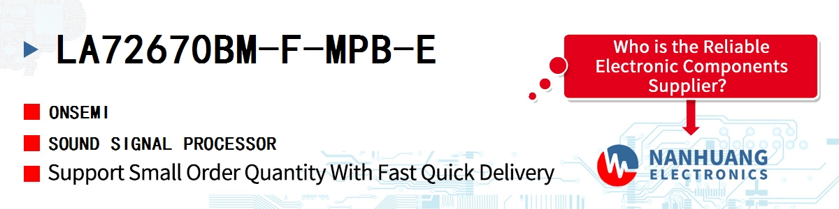 LA72670BM-F-MPB-E onsemi SOUND SIGNAL PROCESSOR