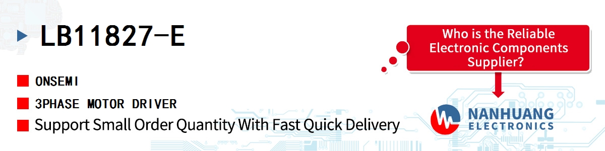 LB11827-E onsemi 3PHASE MOTOR DRIVER