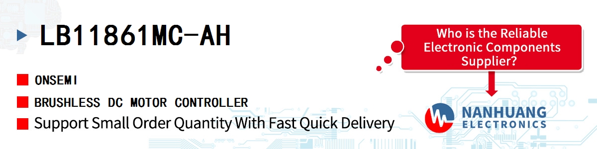 LB11861MC-AH onsemi BRUSHLESS DC MOTOR CONTROLLER