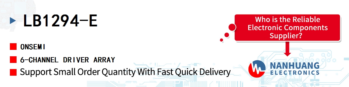 LB1294-E onsemi 6-CHANNEL DRIVER ARRAY