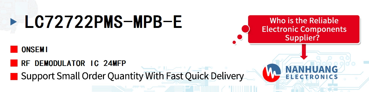 LC72722PMS-MPB-E onsemi RF DEMODULATOR IC 24MFP