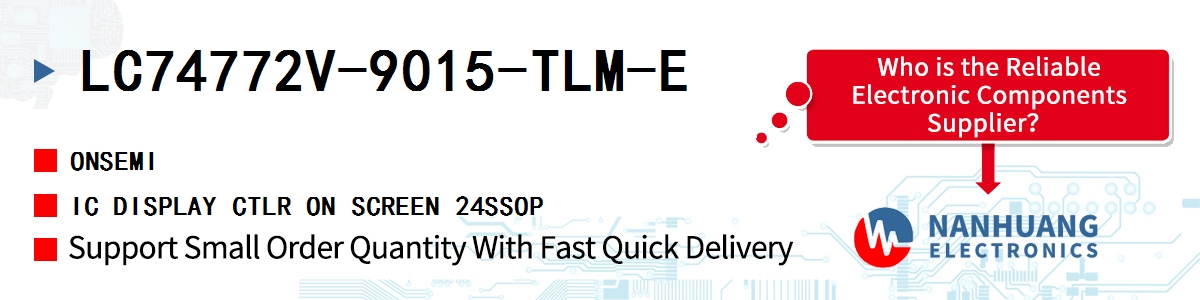 LC74772V-9015-TLM-E onsemi IC DISPLAY CTLR ON SCREEN 24SSOP