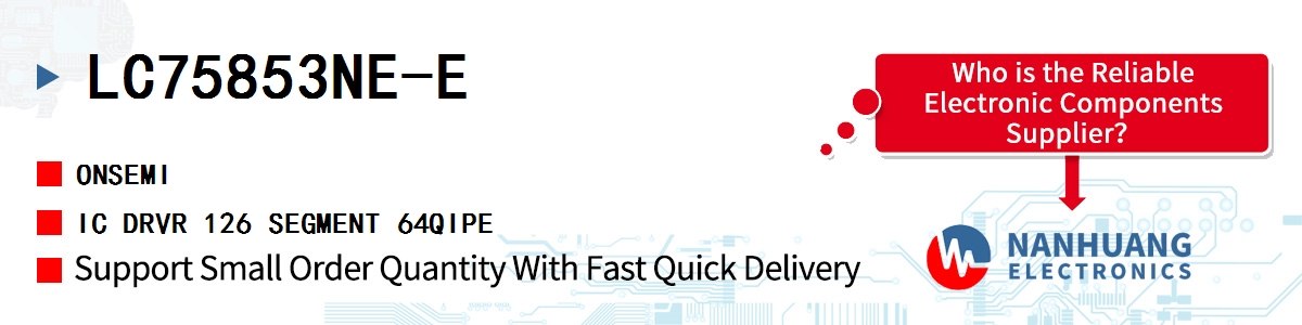 LC75853NE-E onsemi IC DRVR 126 SEGMENT 64QIPE