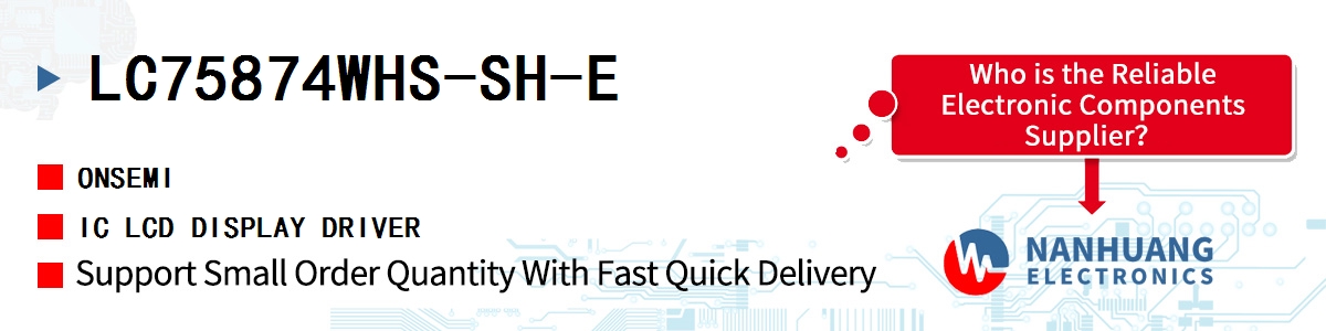 LC75874WHS-SH-E onsemi IC LCD DISPLAY DRIVER
