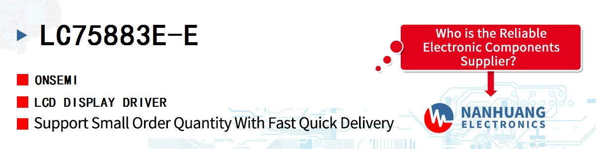 LC75883E-E onsemi LCD DISPLAY DRIVER