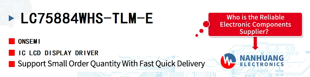 LC75884WHS-TLM-E onsemi IC LCD DISPLAY DRIVER