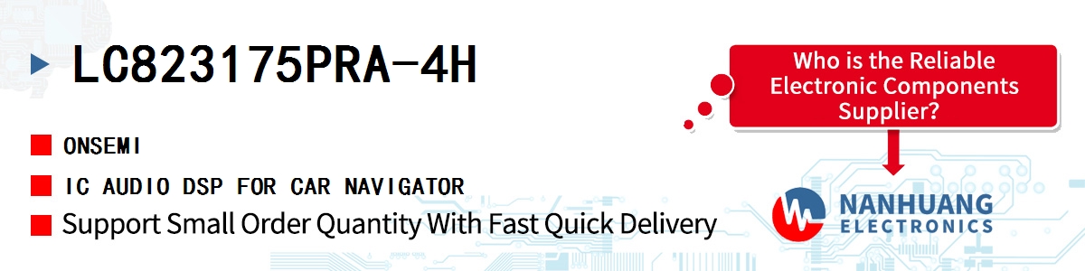 LC823175PRA-4H onsemi IC AUDIO DSP FOR CAR NAVIGATOR