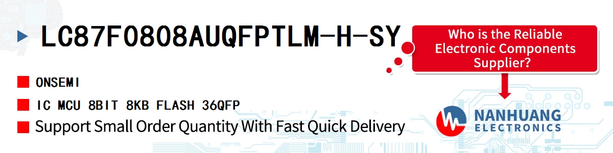 LC87F0808AUQFPTLM-H-SY onsemi IC MCU 8BIT 8KB FLASH 36QFP