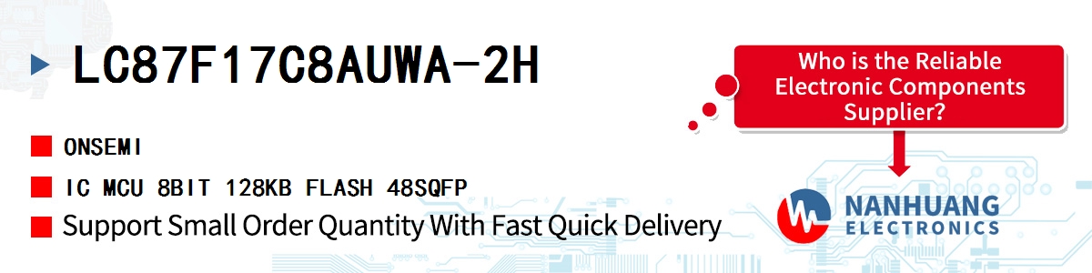LC87F17C8AUWA-2H onsemi IC MCU 8BIT 128KB FLASH 48SQFP