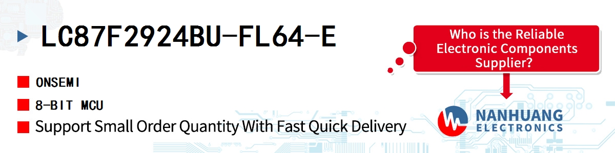 LC87F2924BU-FL64-E onsemi 8-BIT MCU