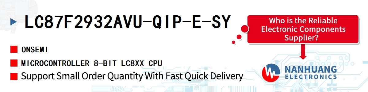 LC87F2932AVU-QIP-E-SY onsemi MICROCONTROLLER 8-BIT LC8XX CPU