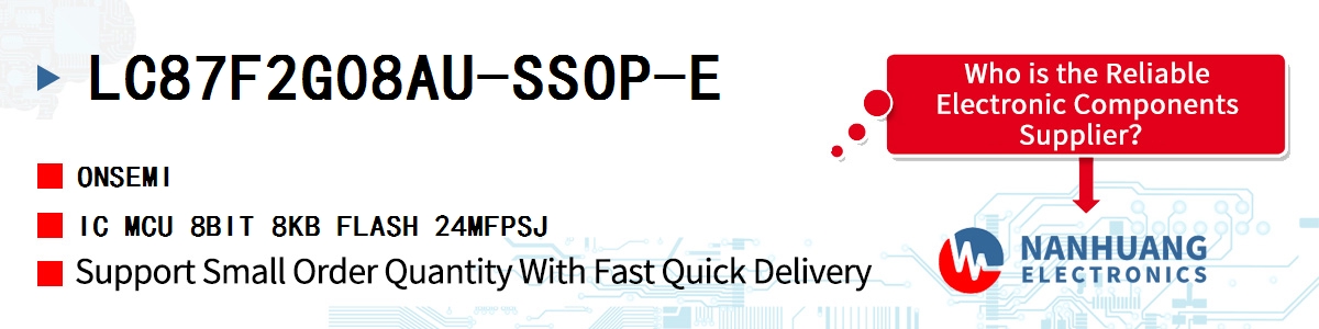 LC87F2G08AU-SSOP-E onsemi IC MCU 8BIT 8KB FLASH 24MFPSJ