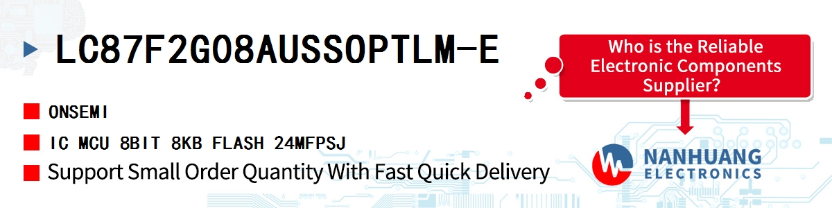 LC87F2G08AUSSOPTLM-E onsemi IC MCU 8BIT 8KB FLASH 24MFPSJ