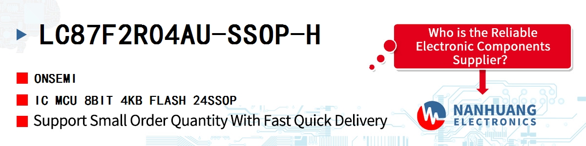 LC87F2R04AU-SSOP-H onsemi IC MCU 8BIT 4KB FLASH 24SSOP