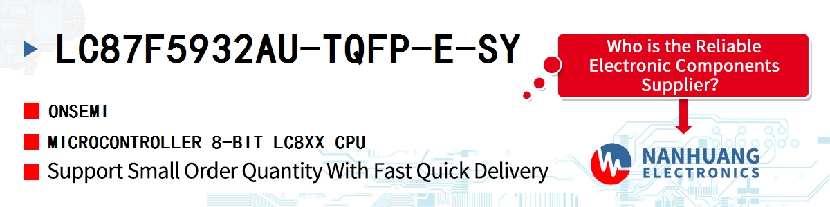 LC87F5932AU-TQFP-E-SY onsemi MICROCONTROLLER 8-BIT LC8XX CPU