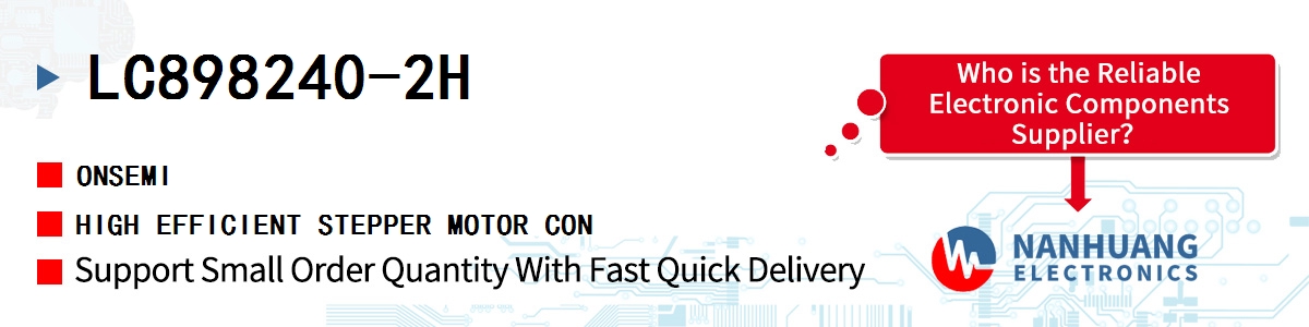 LC898240-2H onsemi HIGH EFFICIENT STEPPER MOTOR CON