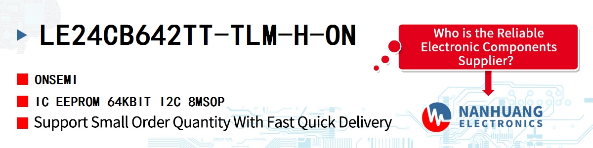 LE24CB642TT-TLM-H-ON onsemi IC EEPROM 64KBIT I2C 8MSOP
