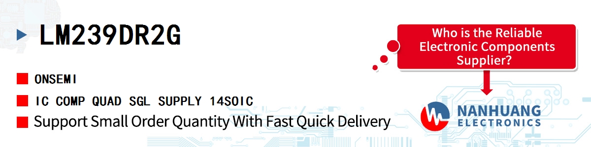 LM239DR2G onsemi IC COMP QUAD SGL SUPPLY 14SOIC