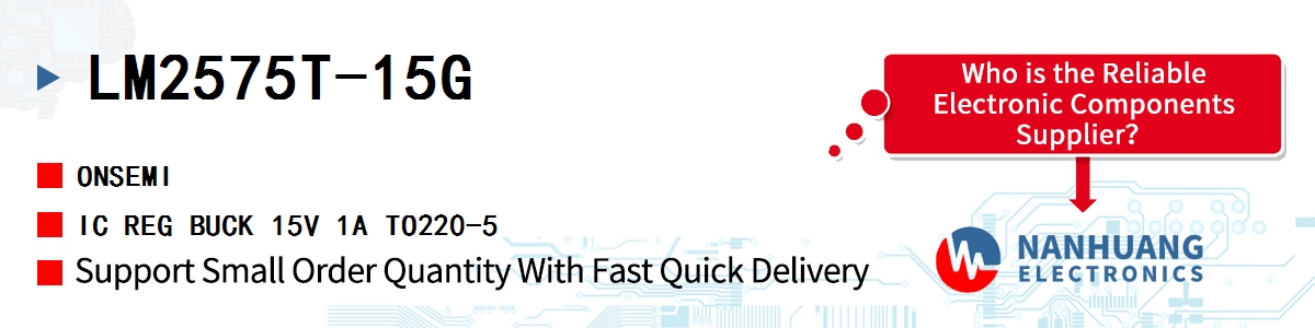 LM2575T-15G onsemi IC REG BUCK 15V 1A TO220-5