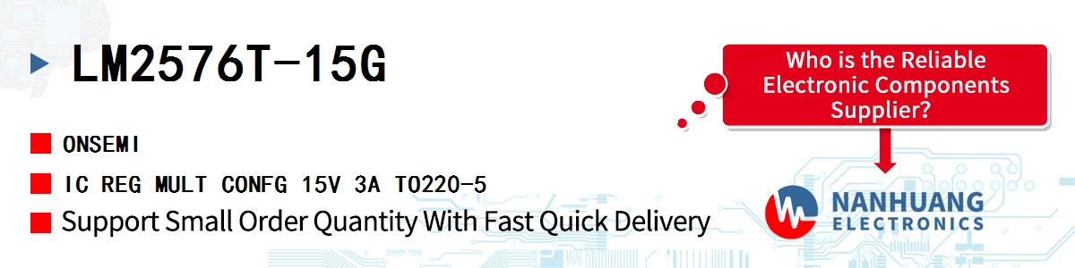 LM2576T-15G onsemi IC REG MULT CONFG 15V 3A TO220-5