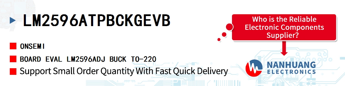 LM2596ATPBCKGEVB onsemi BOARD EVAL LM2596ADJ BUCK TO-220
