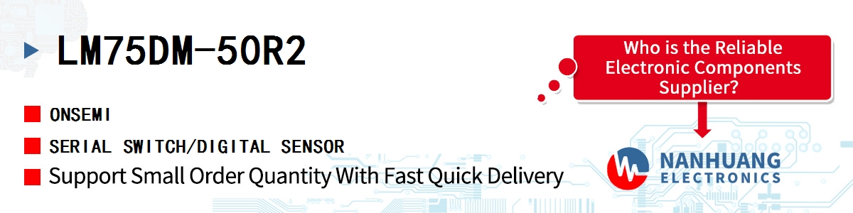 LM75DM-50R2 onsemi SERIAL SWITCH/DIGITAL SENSOR