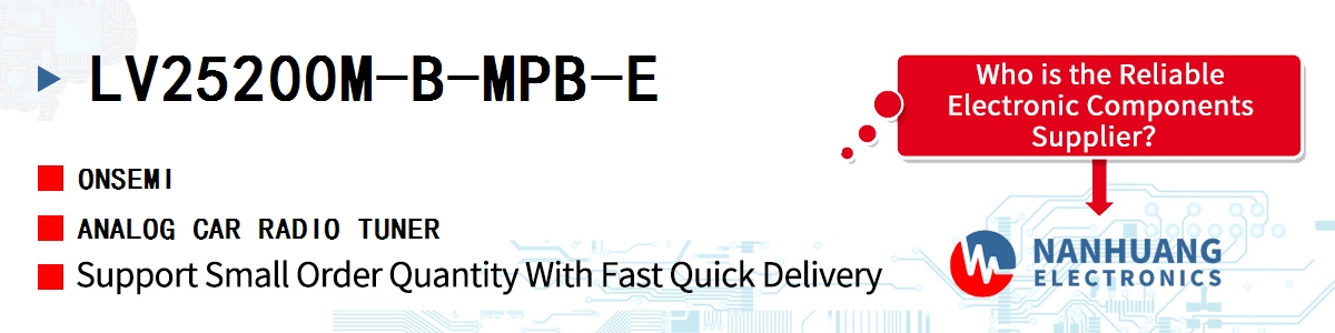 LV25200M-B-MPB-E onsemi ANALOG CAR RADIO TUNER