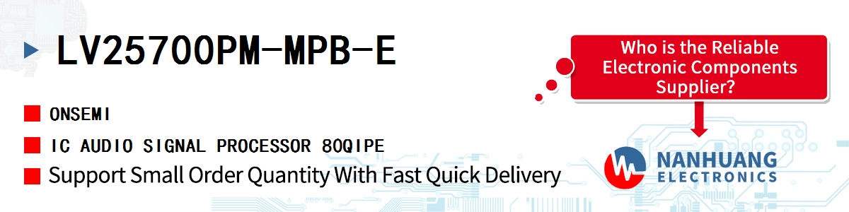 LV25700PM-MPB-E onsemi IC AUDIO SIGNAL PROCESSOR 80QIPE