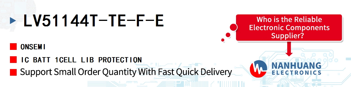 LV51144T-TE-F-E onsemi IC BATT 1CELL LIB PROTECTION