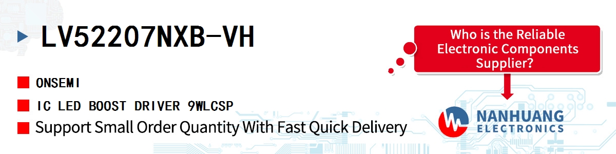 LV52207NXB-VH onsemi IC LED BOOST DRIVER 9WLCSP